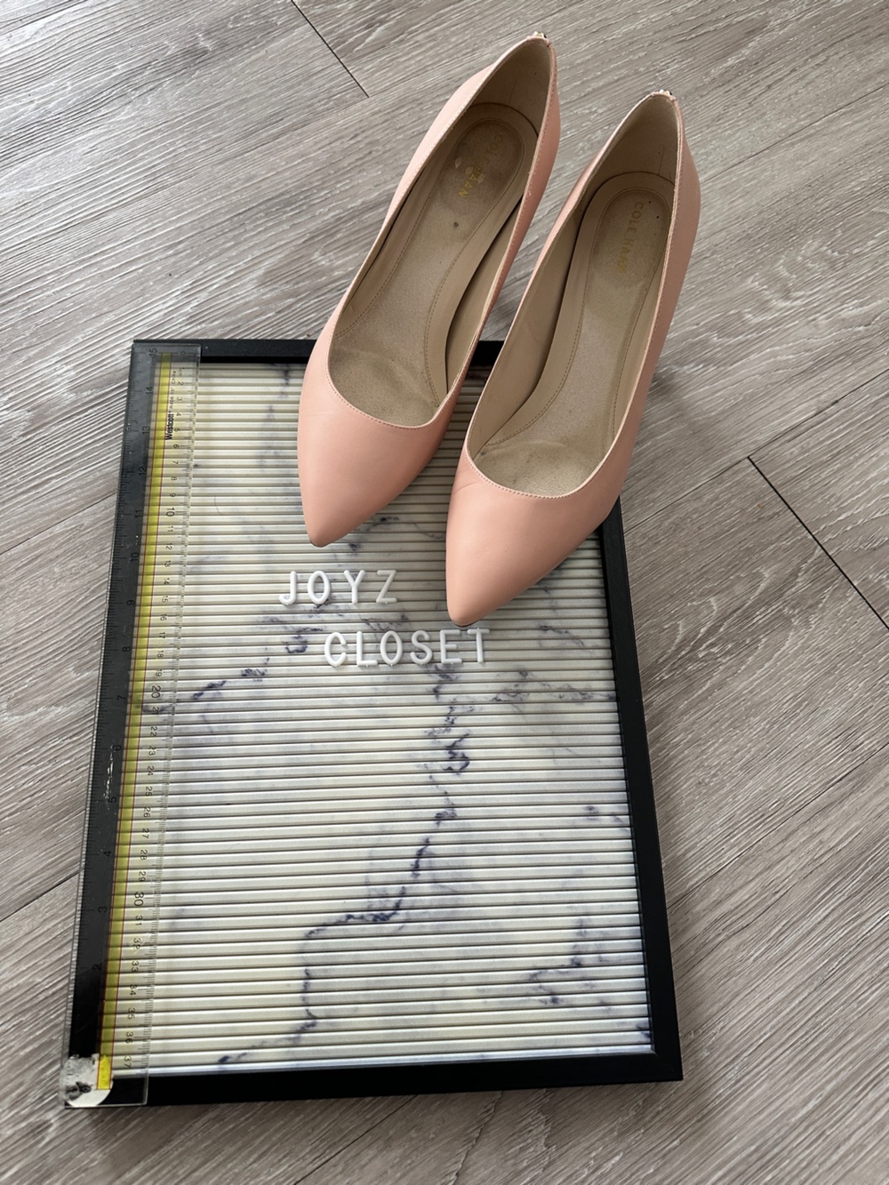 Cole Haan Blush Pink Nude Pointed Toe Pumps Heels 9.5